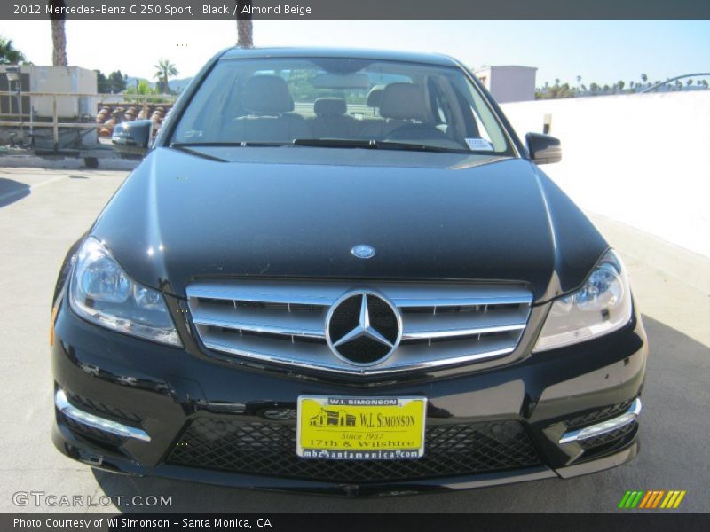 Black / Almond Beige 2012 Mercedes-Benz C 250 Sport