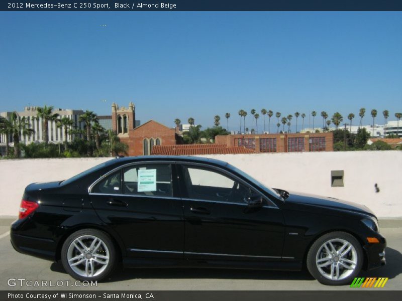 Black / Almond Beige 2012 Mercedes-Benz C 250 Sport