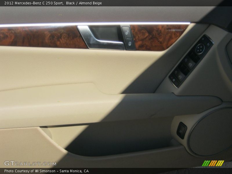 Black / Almond Beige 2012 Mercedes-Benz C 250 Sport