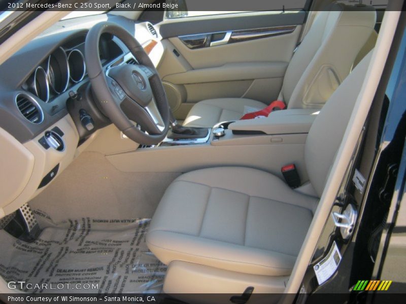Black / Almond Beige 2012 Mercedes-Benz C 250 Sport