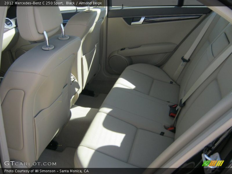 Black / Almond Beige 2012 Mercedes-Benz C 250 Sport