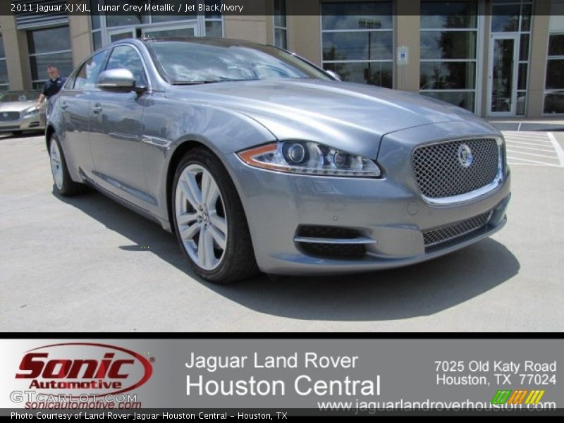 Lunar Grey Metallic / Jet Black/Ivory 2011 Jaguar XJ XJL