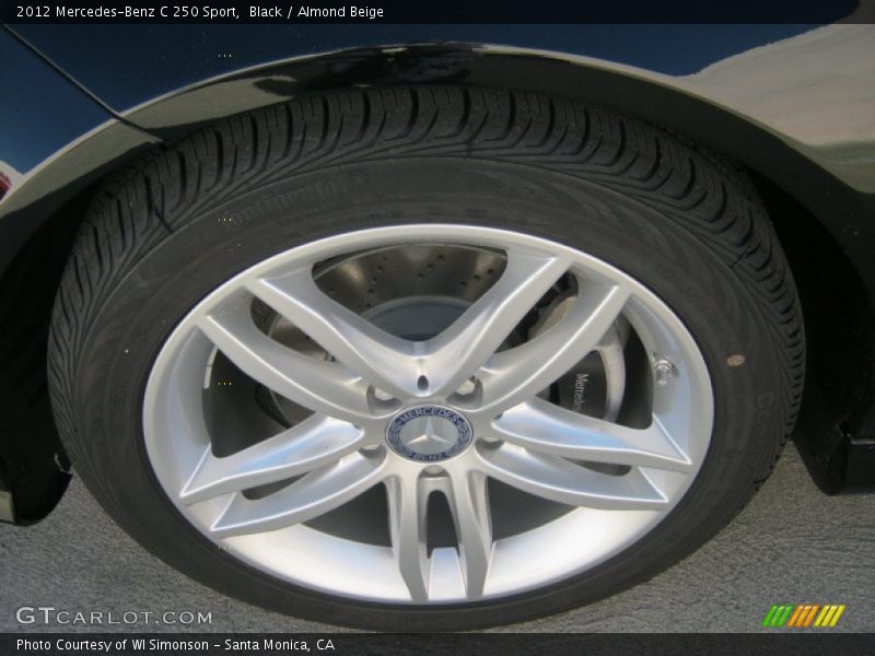 Black / Almond Beige 2012 Mercedes-Benz C 250 Sport