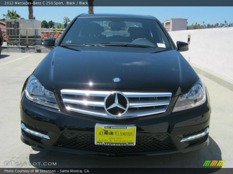Black / Black 2012 Mercedes-Benz C 250 Sport