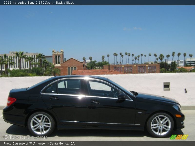 Black / Black 2012 Mercedes-Benz C 250 Sport