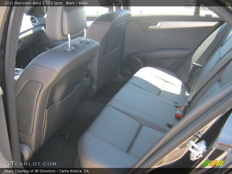 Black / Black 2012 Mercedes-Benz C 250 Sport