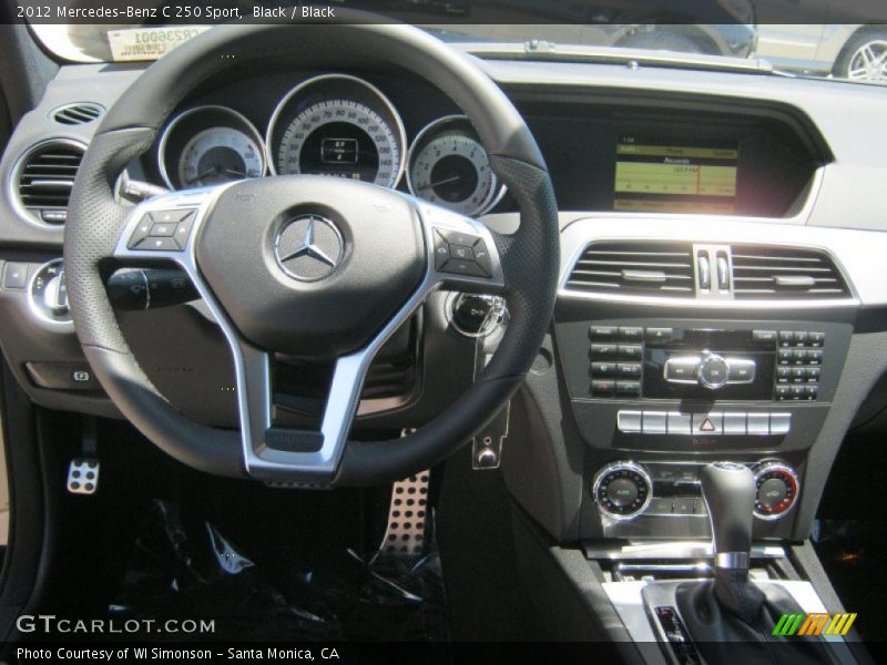 Black / Black 2012 Mercedes-Benz C 250 Sport