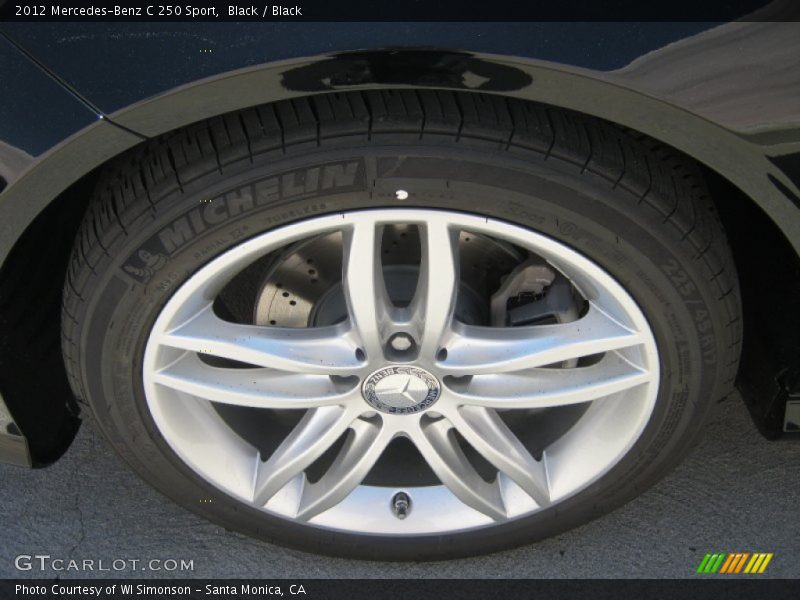 Black / Black 2012 Mercedes-Benz C 250 Sport