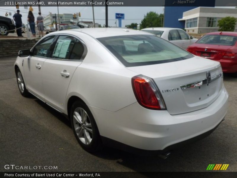 White Platinum Metallic Tri-Coat / Cashmere 2011 Lincoln MKS AWD