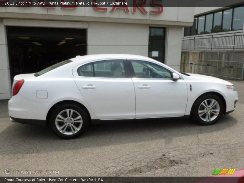 White Platinum Metallic Tri-Coat / Cashmere 2011 Lincoln MKS AWD