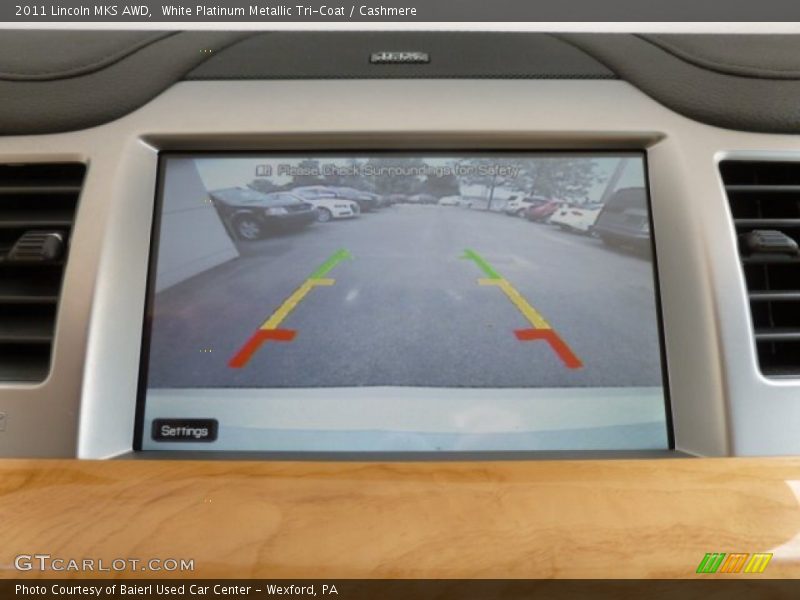 White Platinum Metallic Tri-Coat / Cashmere 2011 Lincoln MKS AWD