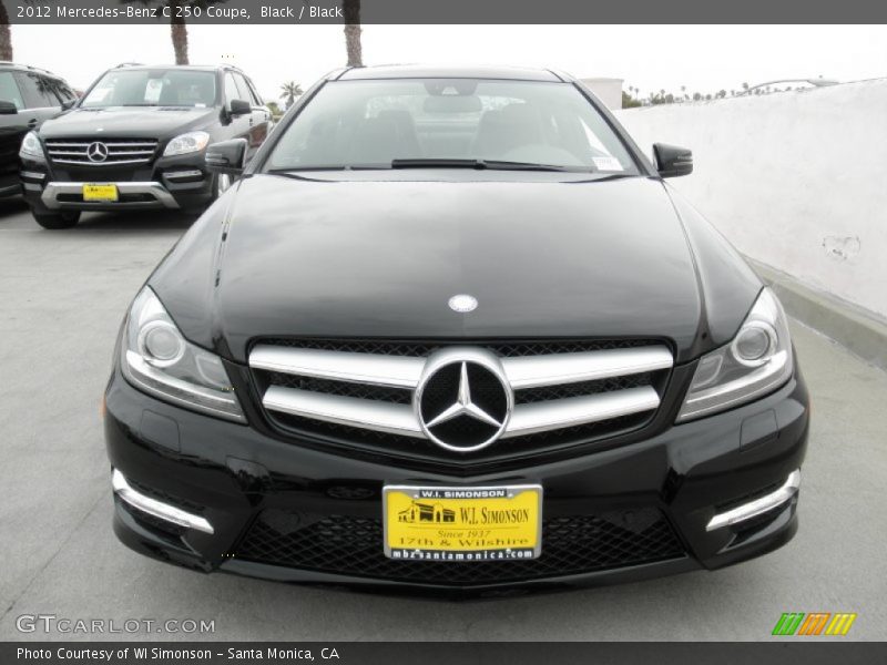 Black / Black 2012 Mercedes-Benz C 250 Coupe