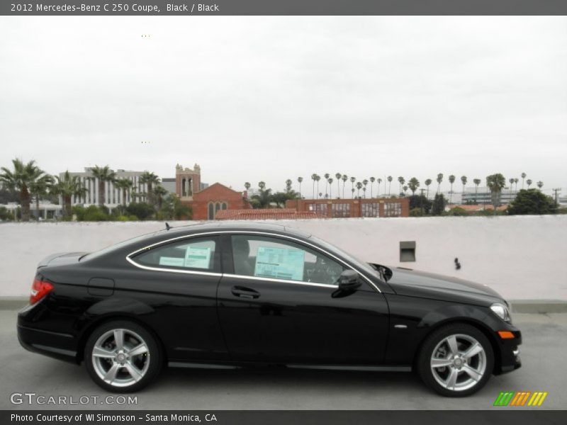 Black / Black 2012 Mercedes-Benz C 250 Coupe