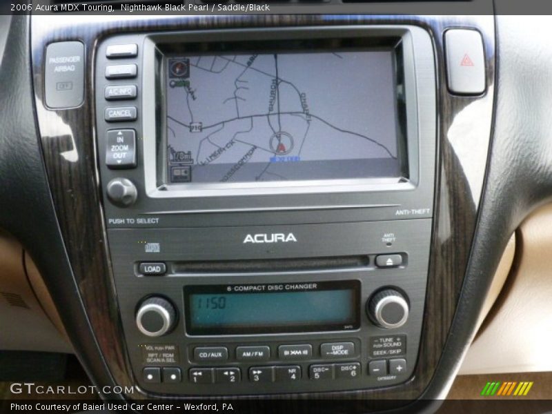 Nighthawk Black Pearl / Saddle/Black 2006 Acura MDX Touring