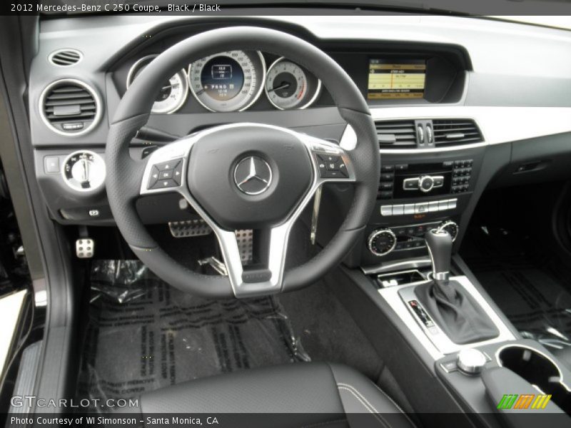 Black / Black 2012 Mercedes-Benz C 250 Coupe