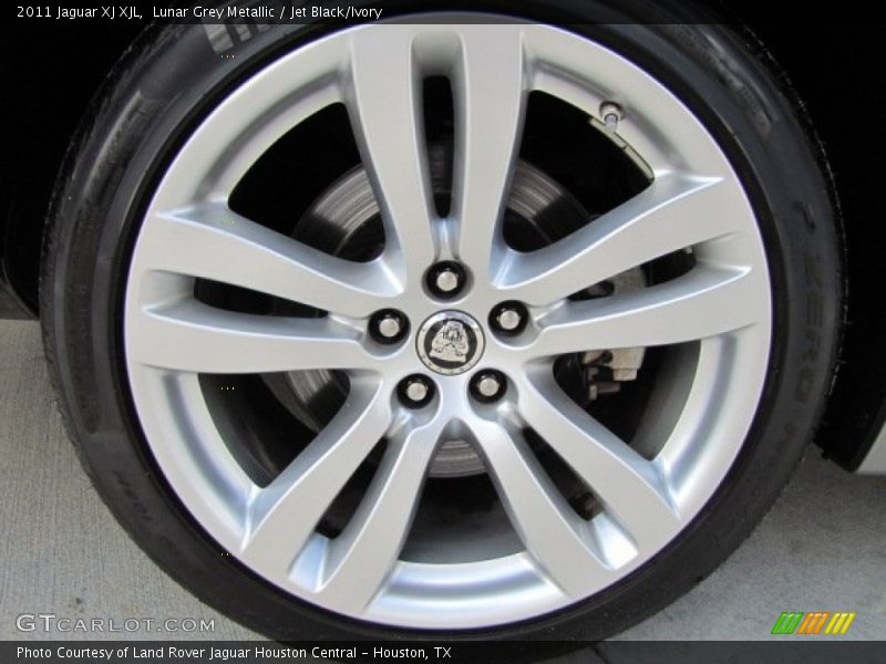 Lunar Grey Metallic / Jet Black/Ivory 2011 Jaguar XJ XJL