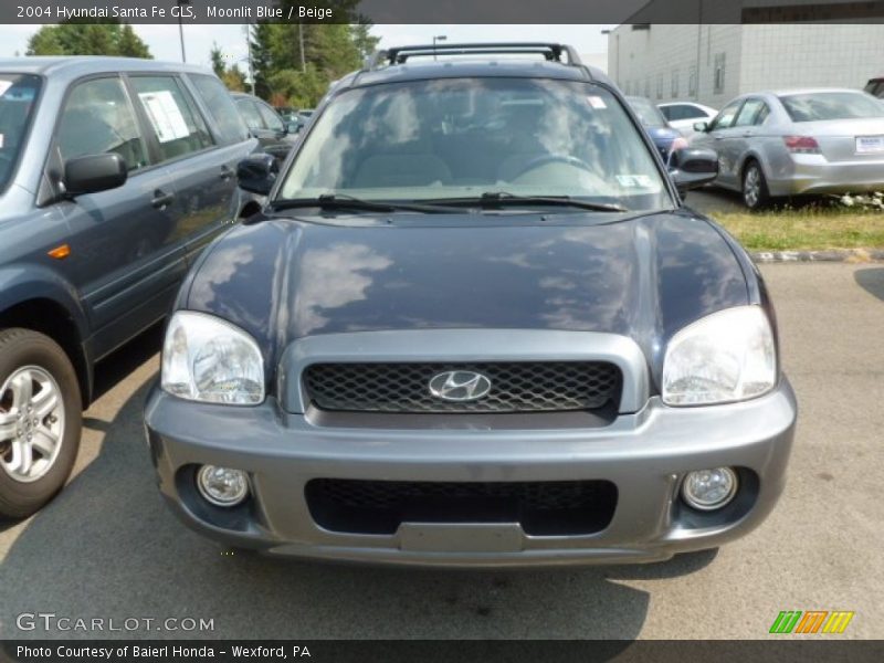 Moonlit Blue / Beige 2004 Hyundai Santa Fe GLS