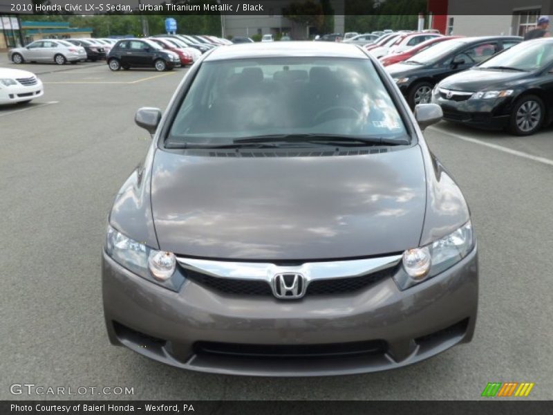 Urban Titanium Metallic / Black 2010 Honda Civic LX-S Sedan