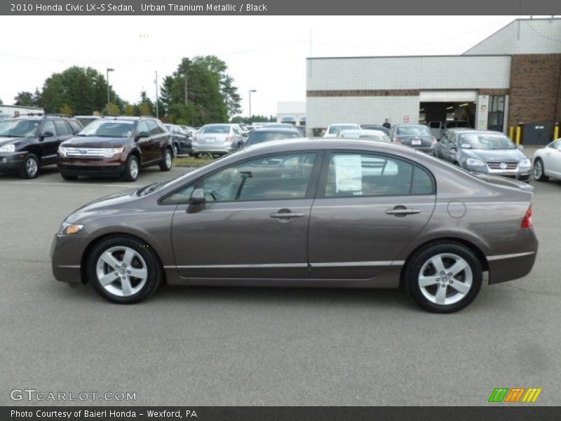Urban Titanium Metallic / Black 2010 Honda Civic LX-S Sedan