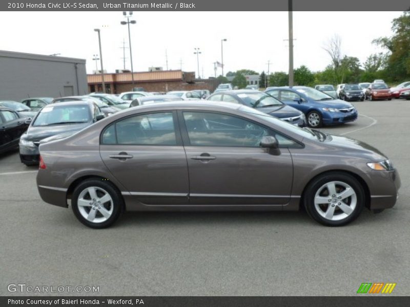 Urban Titanium Metallic / Black 2010 Honda Civic LX-S Sedan