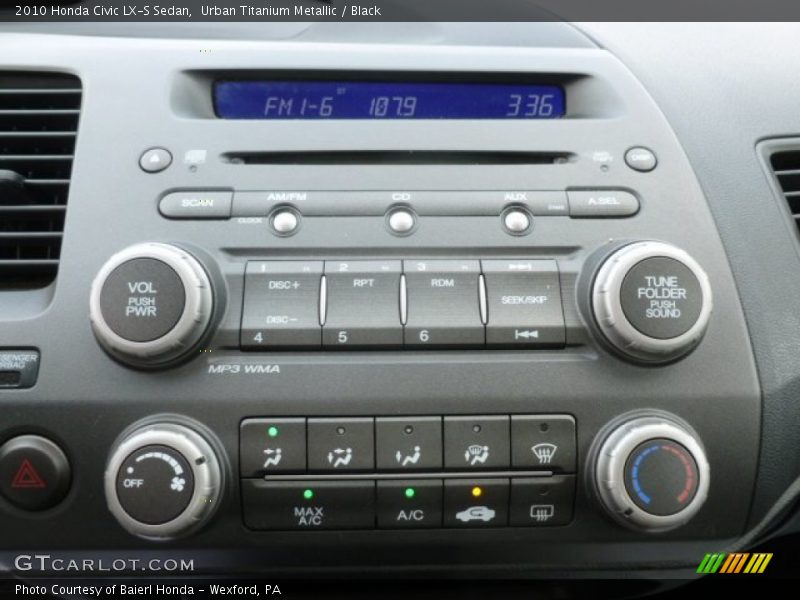 Urban Titanium Metallic / Black 2010 Honda Civic LX-S Sedan