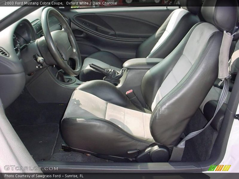Oxford White / Dark Charcoal 2003 Ford Mustang Cobra Coupe