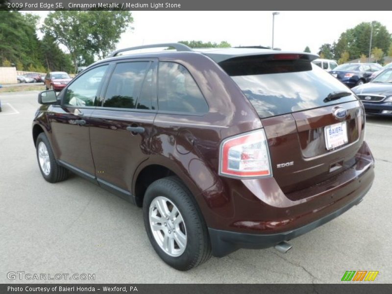 Cinnamon Metallic / Medium Light Stone 2009 Ford Edge SE