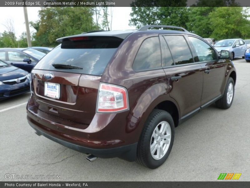 Cinnamon Metallic / Medium Light Stone 2009 Ford Edge SE