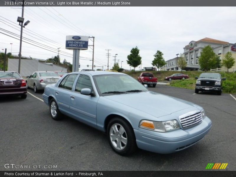 Light Ice Blue Metallic / Medium Light Stone 2011 Ford Crown Victoria LX