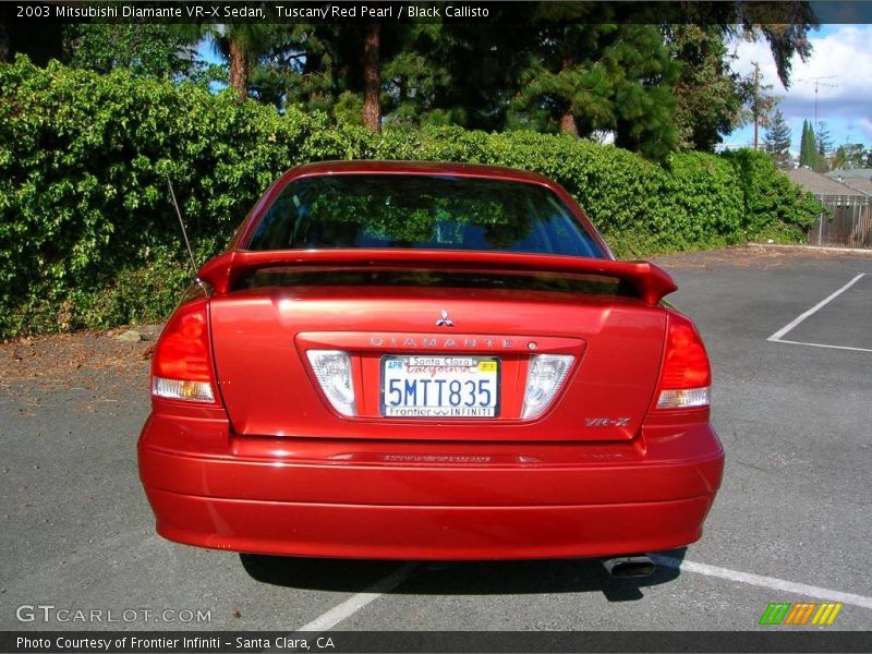 Tuscany Red Pearl / Black Callisto 2003 Mitsubishi Diamante VR-X Sedan