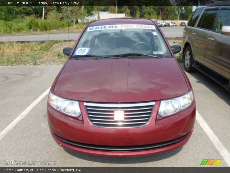Berry Red / Gray 2005 Saturn ION 2 Sedan