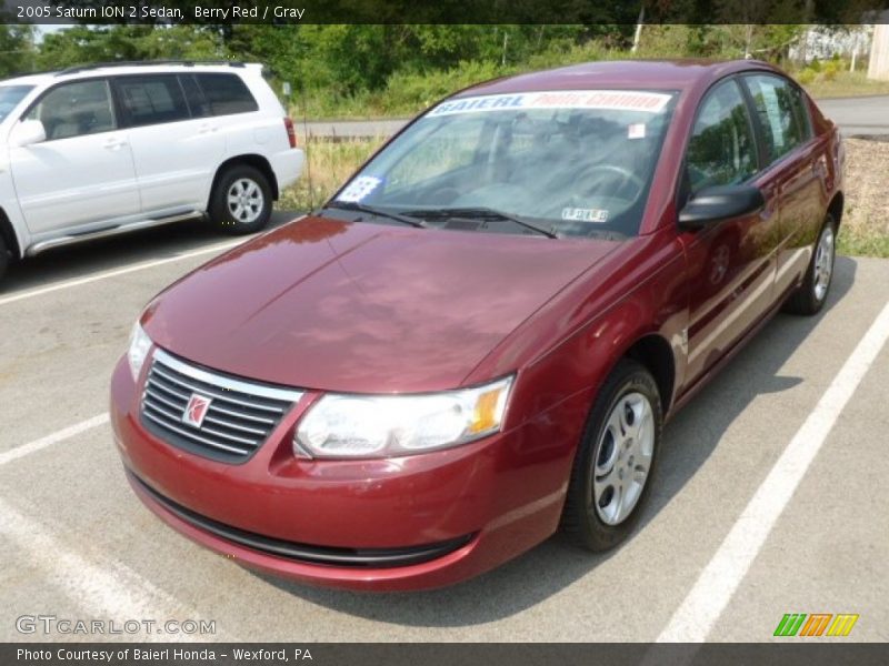 Berry Red / Gray 2005 Saturn ION 2 Sedan