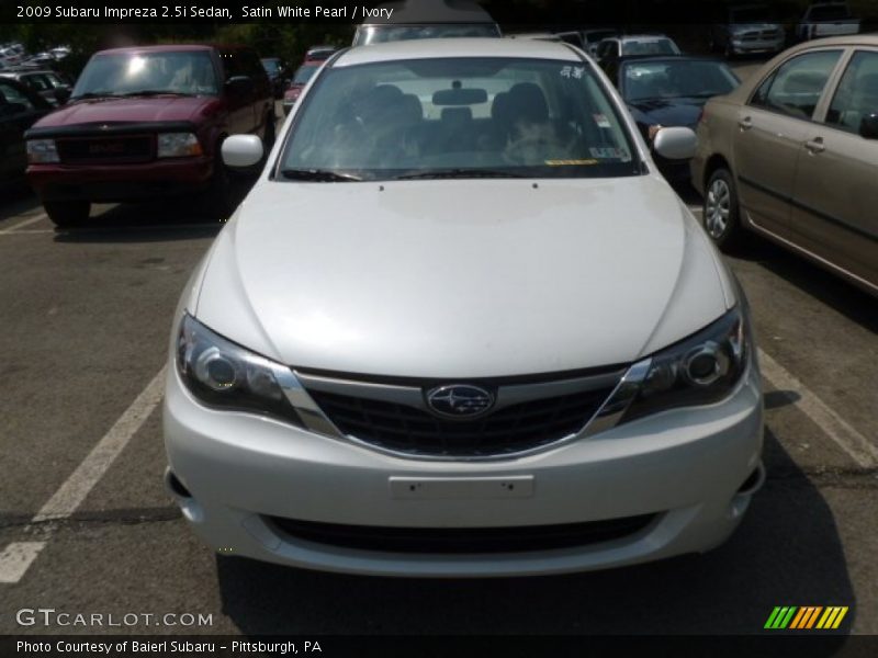 Satin White Pearl / Ivory 2009 Subaru Impreza 2.5i Sedan