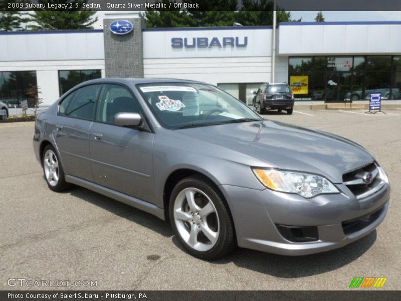 Quartz Silver Metallic / Off Black 2009 Subaru Legacy 2.5i Sedan