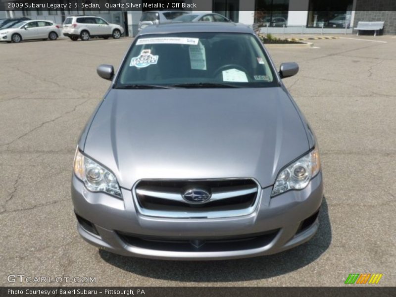 Quartz Silver Metallic / Off Black 2009 Subaru Legacy 2.5i Sedan