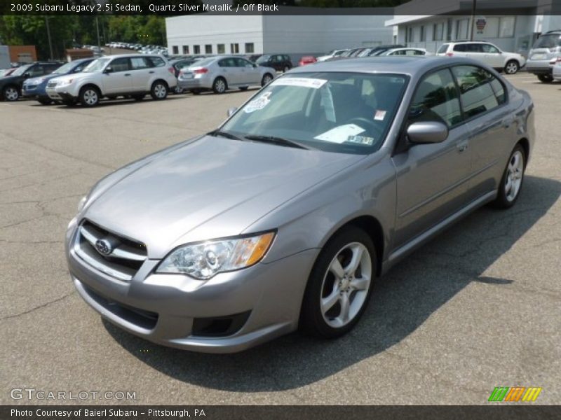 Quartz Silver Metallic / Off Black 2009 Subaru Legacy 2.5i Sedan