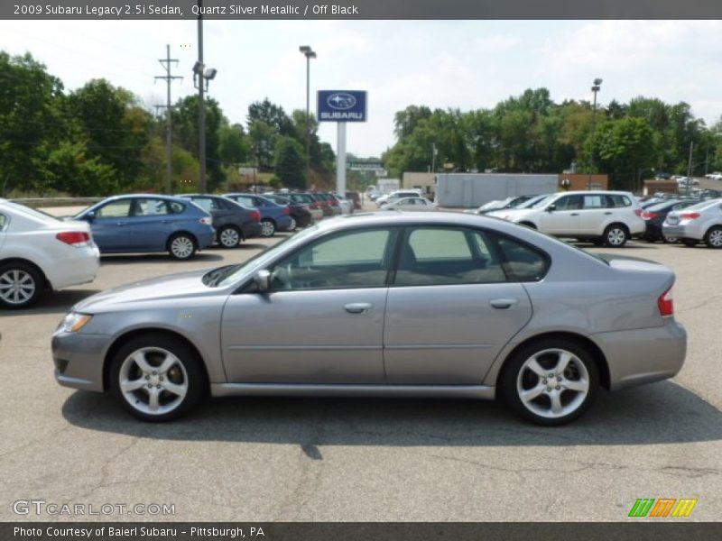 Quartz Silver Metallic / Off Black 2009 Subaru Legacy 2.5i Sedan