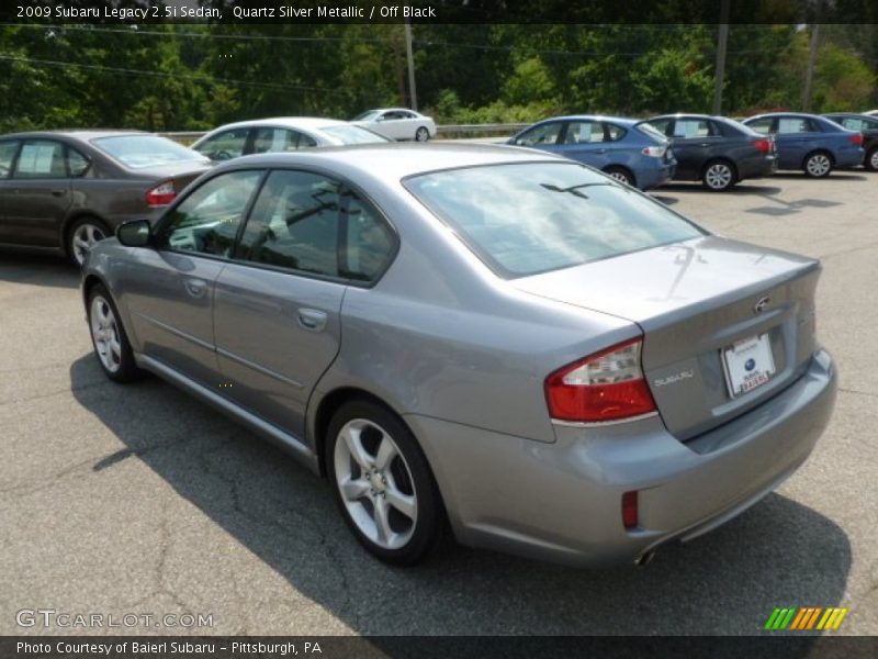 Quartz Silver Metallic / Off Black 2009 Subaru Legacy 2.5i Sedan