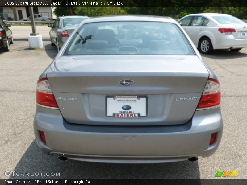 Quartz Silver Metallic / Off Black 2009 Subaru Legacy 2.5i Sedan