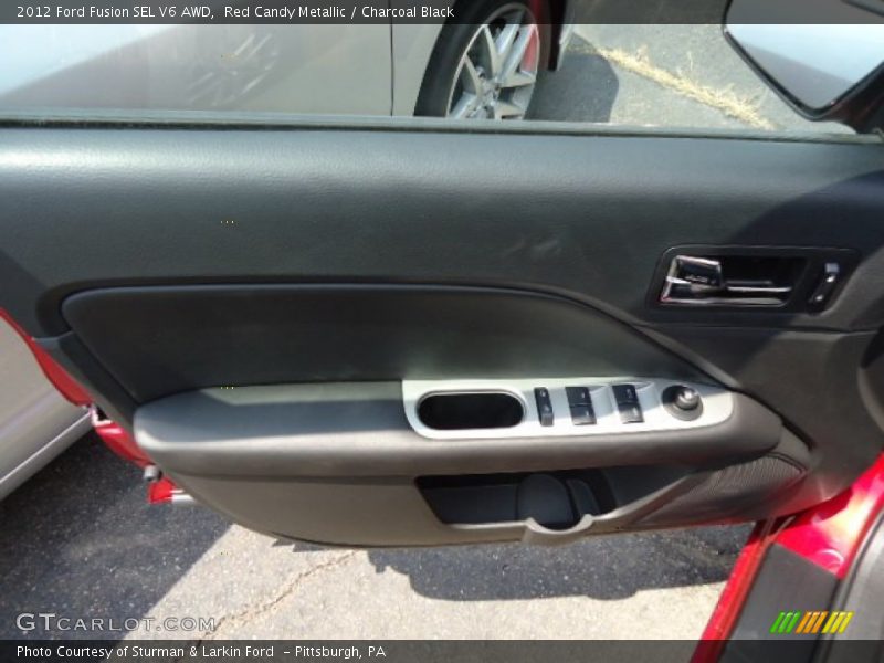 Red Candy Metallic / Charcoal Black 2012 Ford Fusion SEL V6 AWD