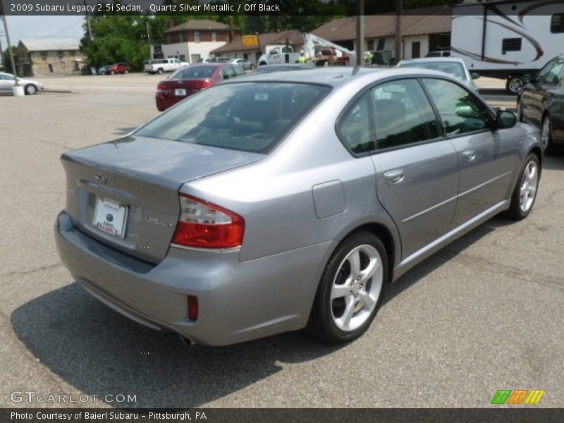 Quartz Silver Metallic / Off Black 2009 Subaru Legacy 2.5i Sedan