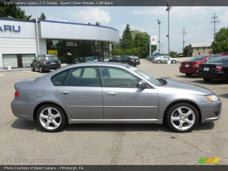 Quartz Silver Metallic / Off Black 2009 Subaru Legacy 2.5i Sedan