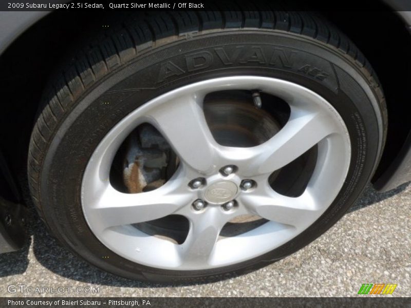 Quartz Silver Metallic / Off Black 2009 Subaru Legacy 2.5i Sedan