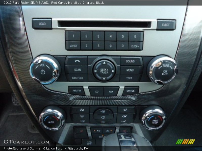 Red Candy Metallic / Charcoal Black 2012 Ford Fusion SEL V6 AWD