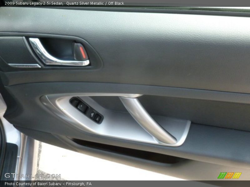 Quartz Silver Metallic / Off Black 2009 Subaru Legacy 2.5i Sedan