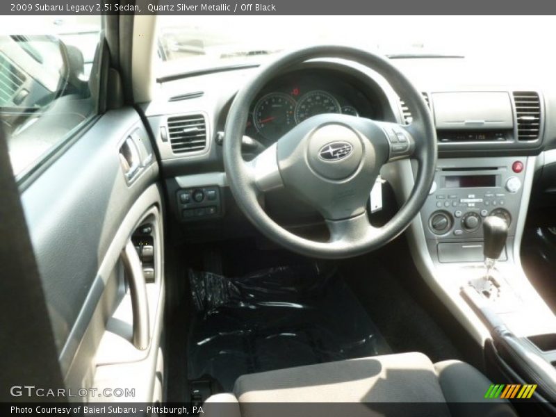 Quartz Silver Metallic / Off Black 2009 Subaru Legacy 2.5i Sedan