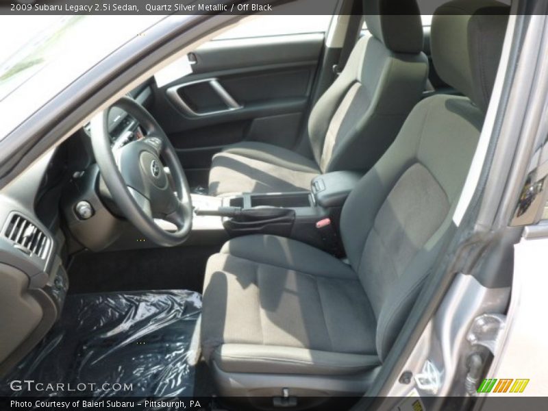 Quartz Silver Metallic / Off Black 2009 Subaru Legacy 2.5i Sedan