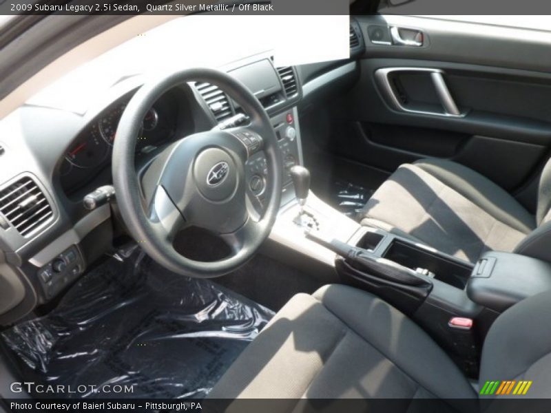 Quartz Silver Metallic / Off Black 2009 Subaru Legacy 2.5i Sedan