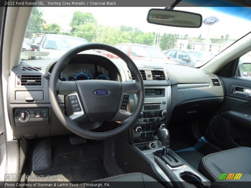 Sterling Grey Metallic / Charcoal Black 2012 Ford Fusion SEL