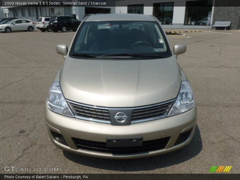 Sonoran Sand / Charcoal 2009 Nissan Versa 1.8 S Sedan